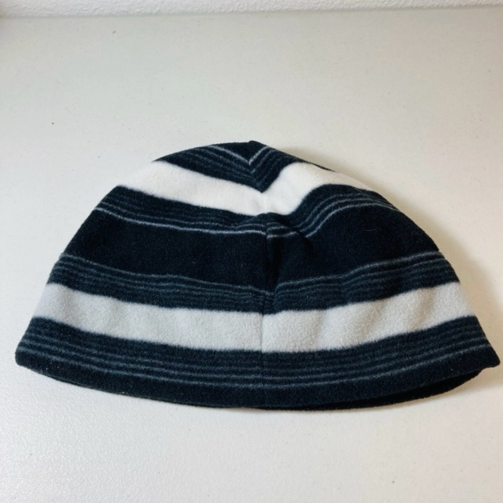 Old Navy - Black & White Striped Beanie - One Size